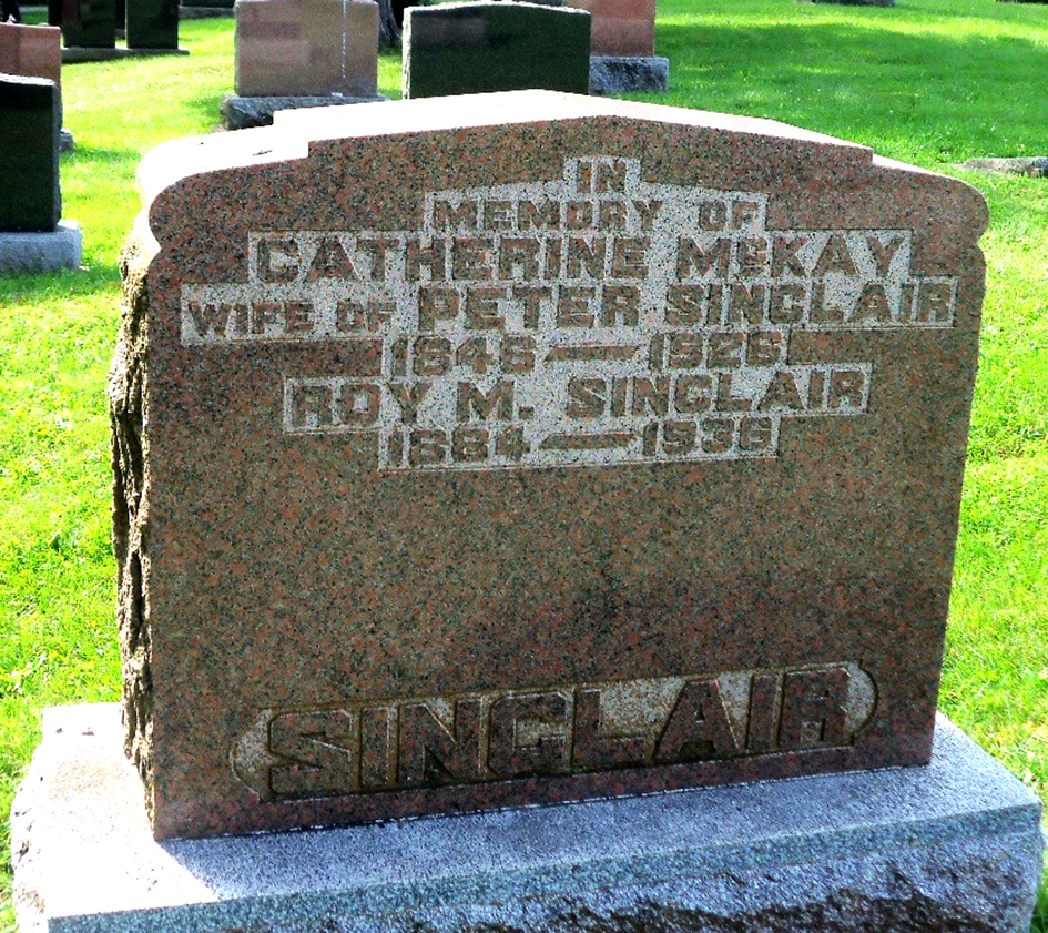 Photo of headstones/Catherine McKay 1846-1926 hdstn Morriston Crown Cem ON